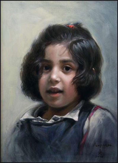 Lucia Oil Canvas Portrait