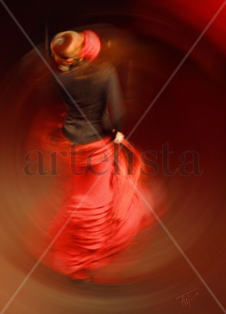 Flamenco in red