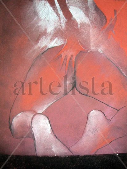 woman nigeria Pastel Paper Figure Painting