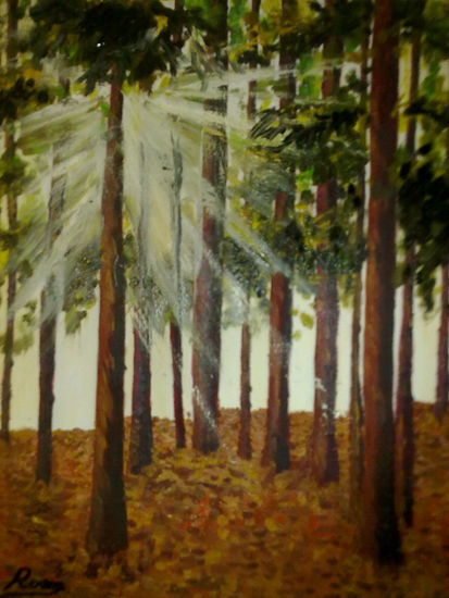 Bosque de abedules Oil Canvas Landscaping