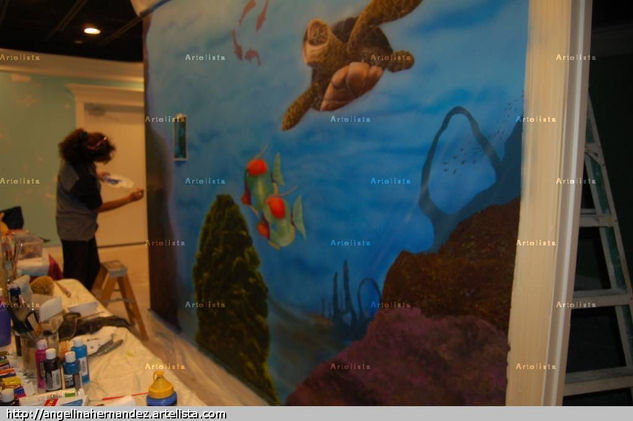 Mural airbrush Oil Canvas Landscaping