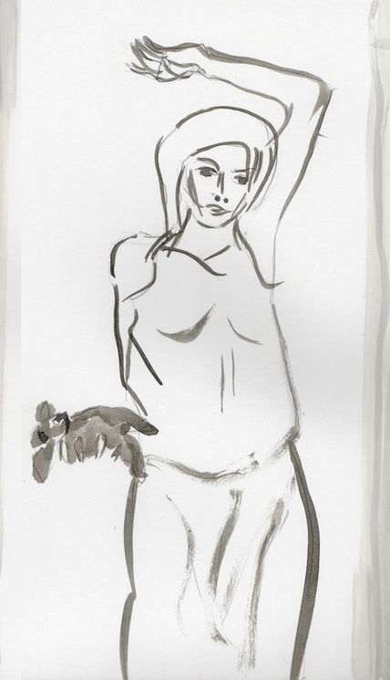 En la mano