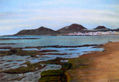 Bajamar en la playa de Las Canteras
