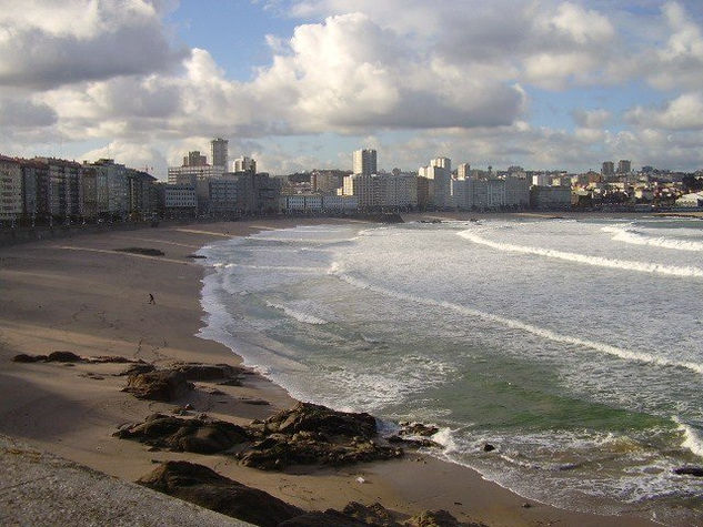 Playas de Orzán y Riazor Otras temáticas Color (Digital)