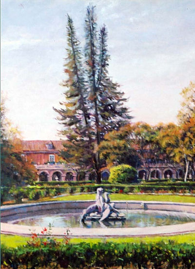 jardines de aranjuez Oil Canvas Landscaping