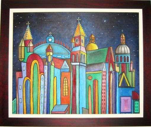 CATEDRAL Y CENTRO HISTORICO Oil Canvas Landscaping