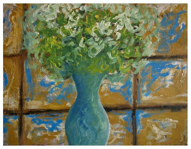 sin titulo 060609 Oil Canvas Floral Painting