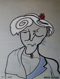 Anciana con adorno