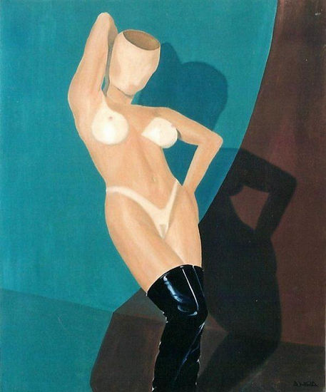 Mujer Vasija Oil Canvas Figure Painting