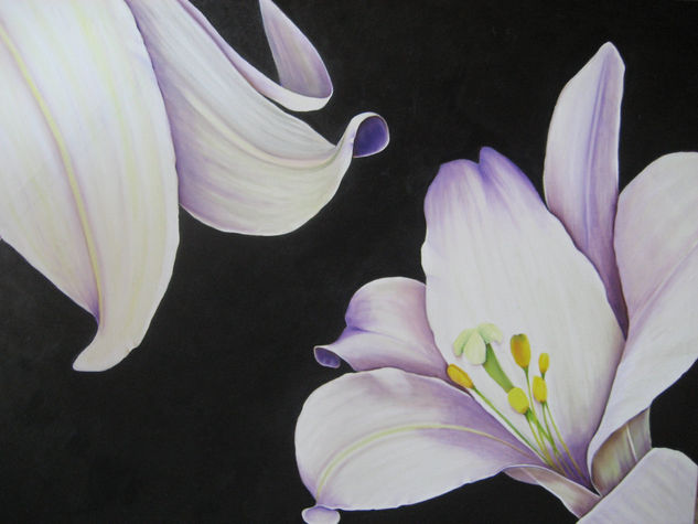 Lilies Oil Canvas Landscaping