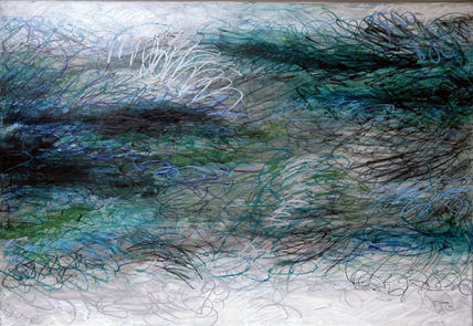 Garabatos azul y gris