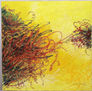 Garabatos sobre amarillo