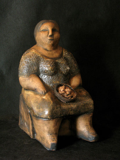 "Vendedora de chipa" Pottery Figurative