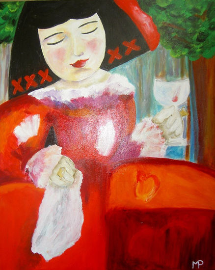 Brindis de Menina Acrílico Lienzo Retrato