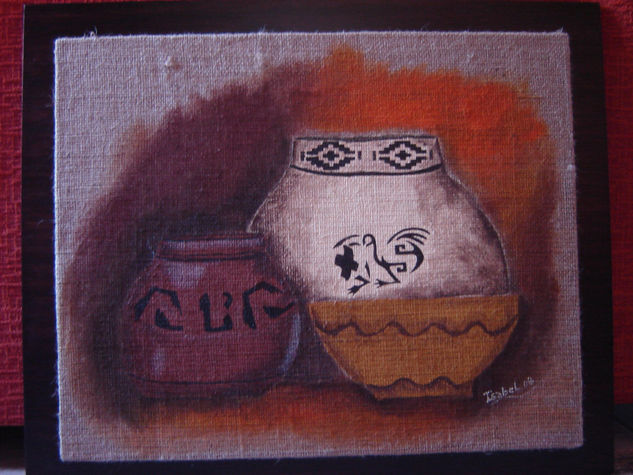 vasijas Acrylic Others Still Life Paintings