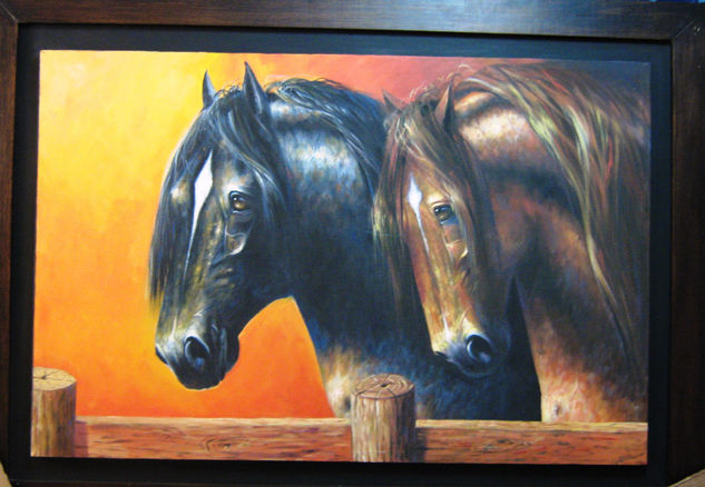 caballo Oil Canvas Landscaping