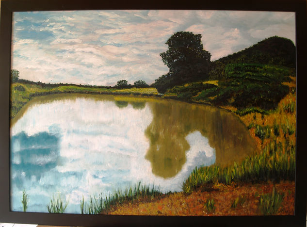 C03 Pequeño lago (2009) Óleo Lienzo Paisaje