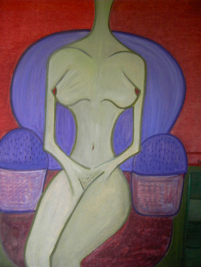 la doña sentada Acrylic Canvas