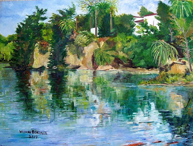 Las Barrancas Oil Canvas Landscaping