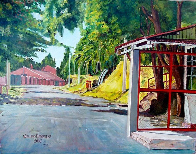 Portón Nº 2 del Anglo Oil Canvas Landscaping