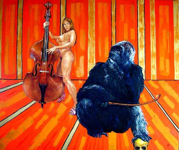 De la Serie "Monstruos famosos", "Requiem para un Misogino". Oil Canvas Others