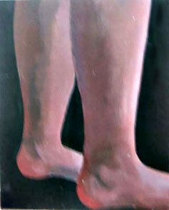 Pies.4 Acrylic Panel Figure Painting