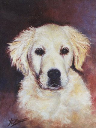 Retriever Oil Canvas Animals