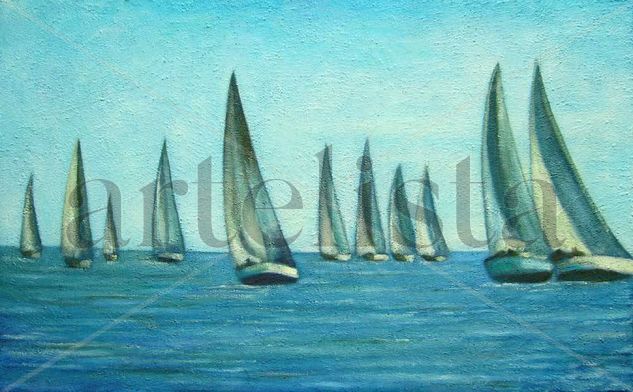 Velés Oil Canvas Marine Painting