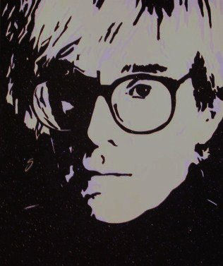 a warhol Mixed media Canvas Portrait