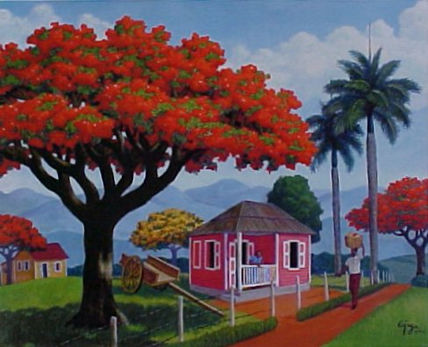 Flamboyán y Palmas...