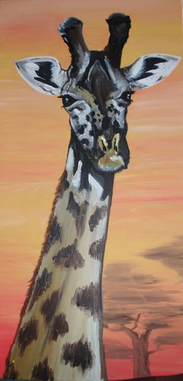 girafa Acrylic Canvas Animals