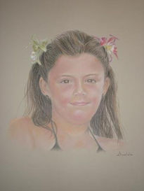 Retrato pastel por...