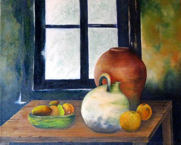 Bodegon Acrylic Textile Still Life Paintings