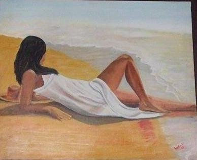 tomando el sol