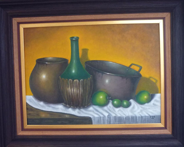 Delicias y belleza II Oil Textile Still Life Paintings