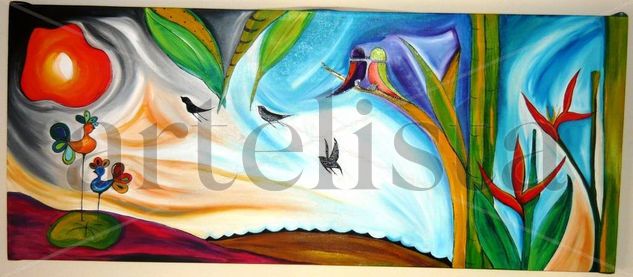 Uccelinos Oil Canvas Landscaping