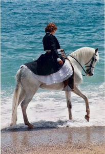 Caballo en la playa