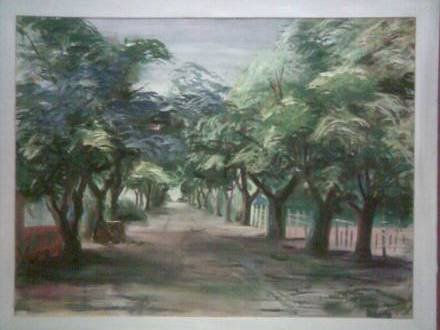 La Calle Acrylic Canvas Landscaping