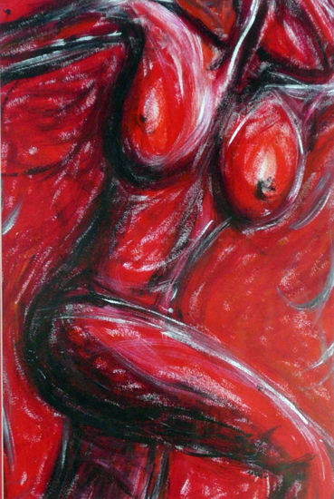 pasion-1 Acrylic Paper Nude Paintings