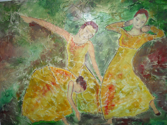 Bailamos? Oil Canvas Figure Painting