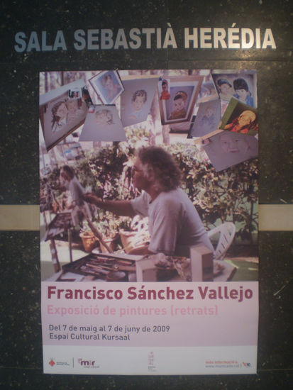 cartel de la exposicion de francisco Sanchez Vallejo Portrait Color (Digital)