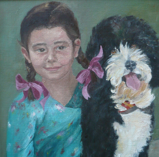 niña con perro 