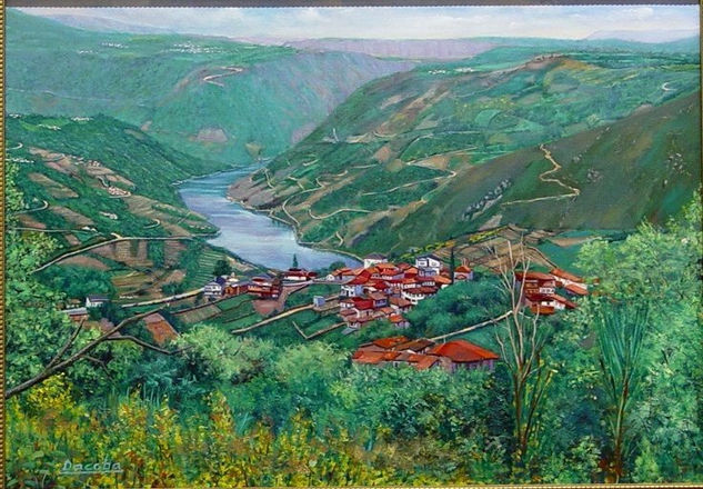 Ribeira Sacra,Ourense Óleo Lienzo Paisaje