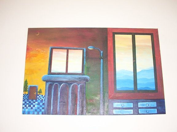 Mi casa Oil Canvas Landscaping