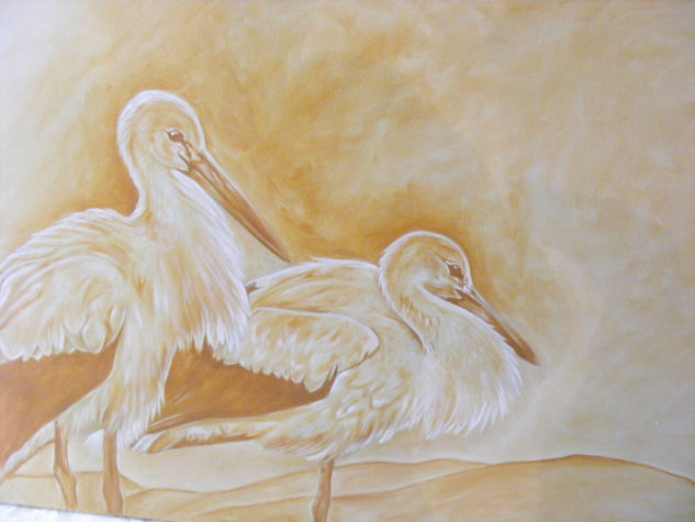 aves del cielo Oil Canvas Landscaping