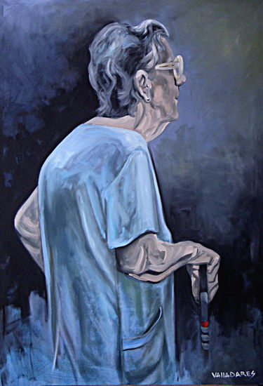 La vecina Oil Canvas Figure Painting