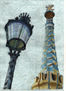 farola i torre gaudi (Parc Güell)