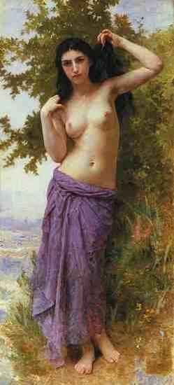 Beaute Romaine copia de Bouguereau Óleo Lienzo Figura