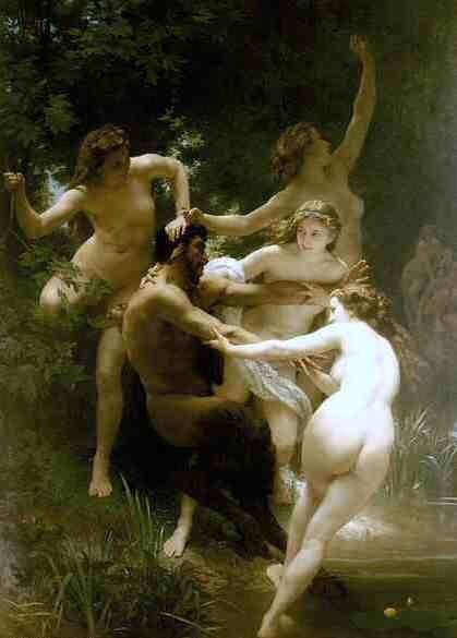 Nymphs and Satyr copia de Bouguereau