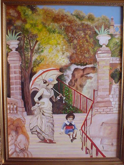 Sta. Lucia Antiguo Oil Canvas